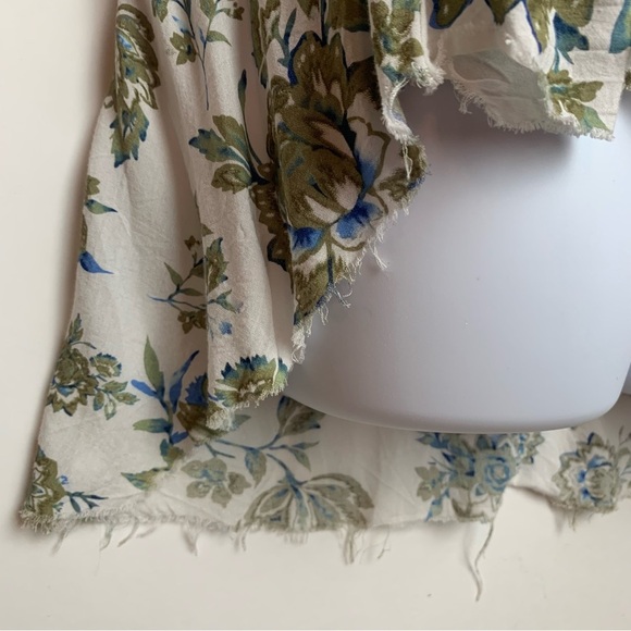 AEO 'Don't Ask Why' Green White Floral Spaghetti String Tank Top - OS - Picture 7 of 16